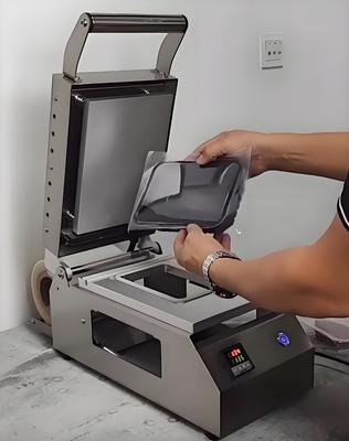 Small Portable Plastic Material Container Sealer Meal Food Tray Heat Sealer Machine DQ-3 For Food Tray Packing