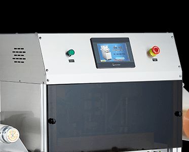 Automatic Vertical Tray Sealer DQ440L-V with Food Grade 304 Stainless Steel and 6061 Anodized Aluminum Mold for  Vacuum Displacement Packaging