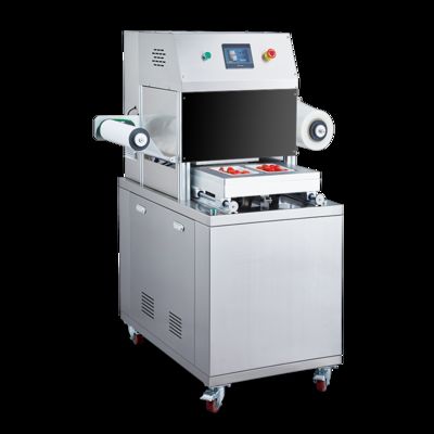 Automatic Vacuum Displacement Vertical Modified Atmosphere Sealer Plastic Customized Tray DQ305L-V High Quality Tray Sealer