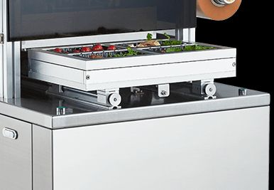 Commercial Automatic Modified Atmosphere Tray Sealer with Food Grade 304 Stainless Steel and 6061 Anodized Aluminum Mold