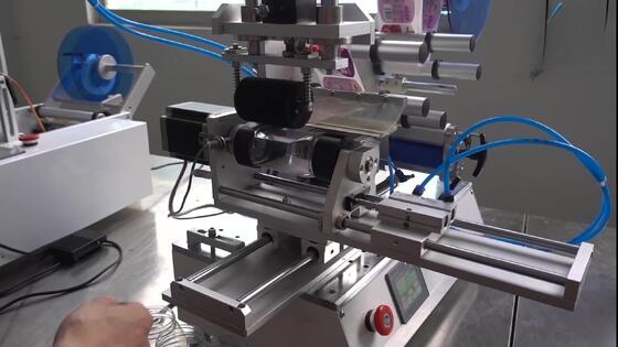 Semi-automatic Multi - Function Rolling Labeling Machine CH-616A for Plastic Boxes and Conical Bottles and Glasses