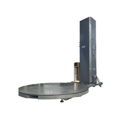 Electric Automatic Pre-Stretch Film Wrapping Machine Pallet Turntable for Beverage Chemical Packaging Motor Driven PLC